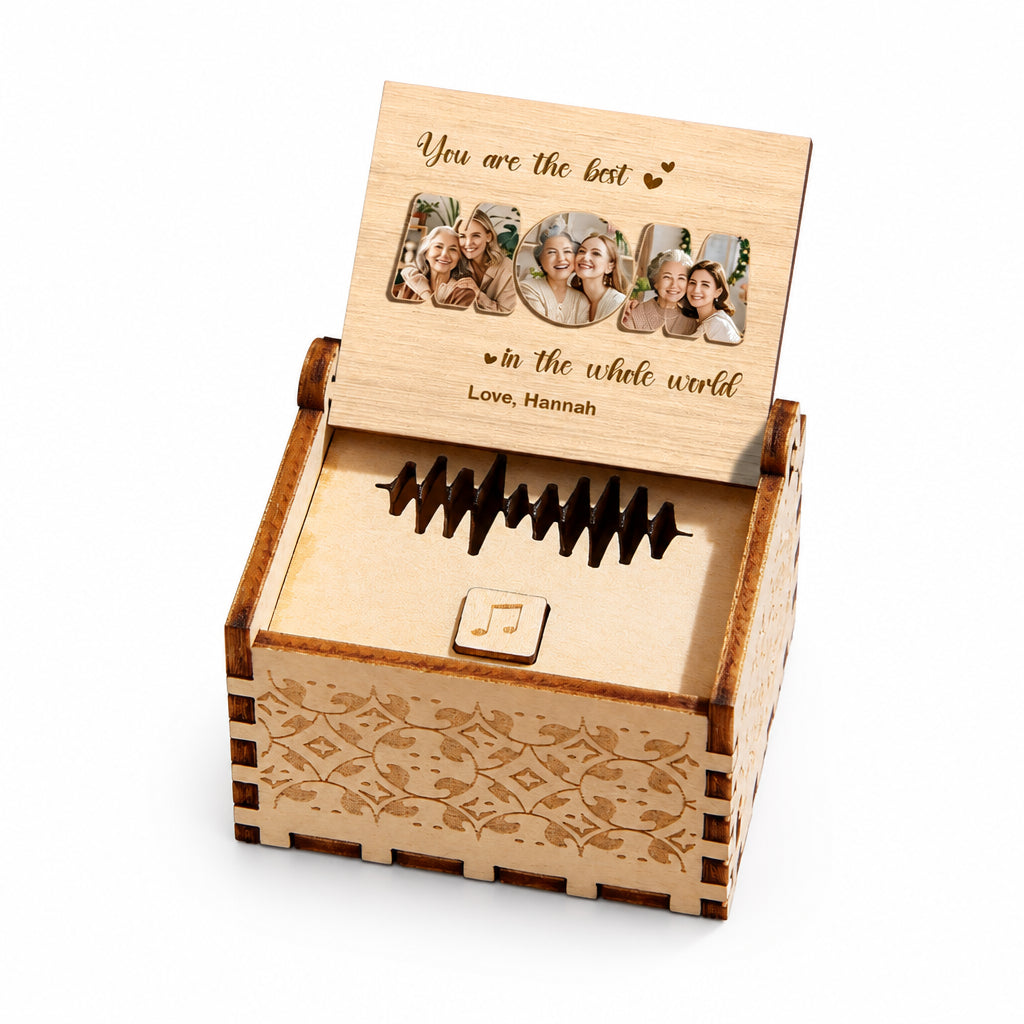 Personalized Voice Recording Music Box for Mom · Main product on white background