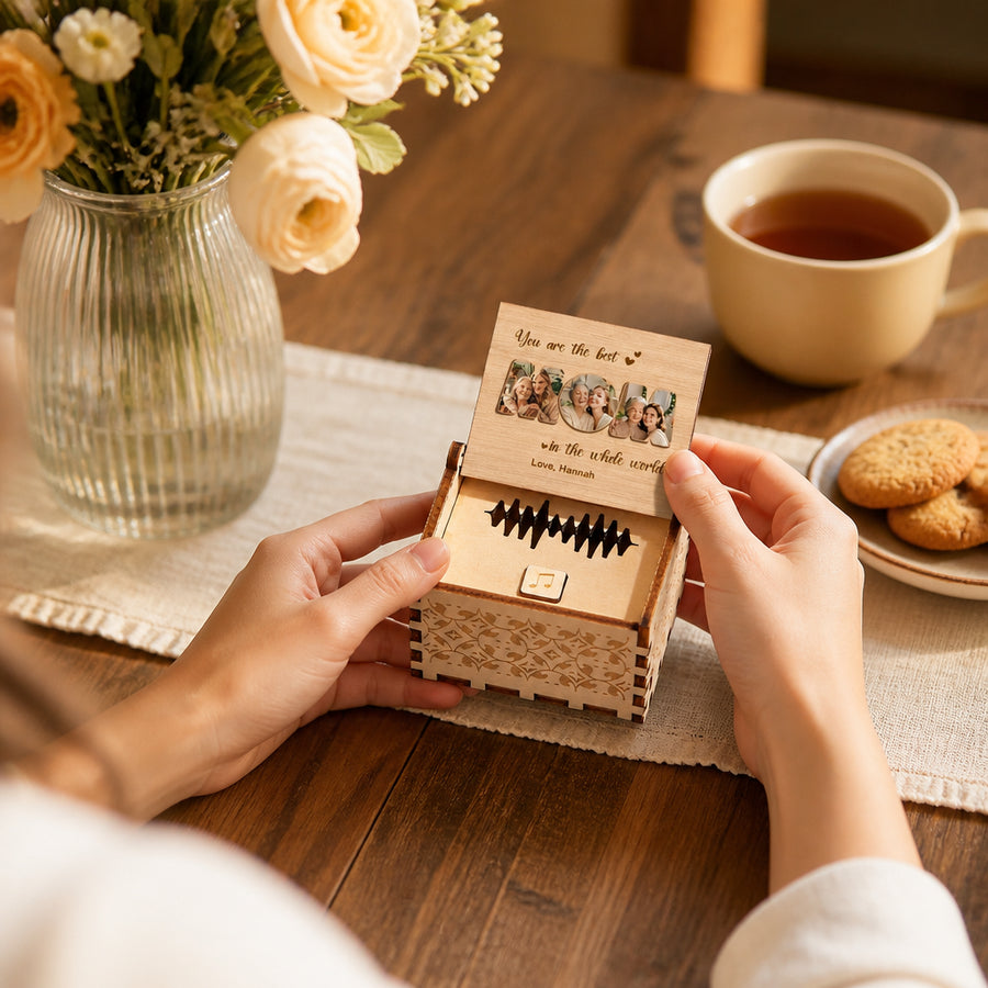 Personalized Voice Recording Music Box for Mom