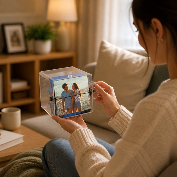 Personalized Animated Photo Flipbook with Light