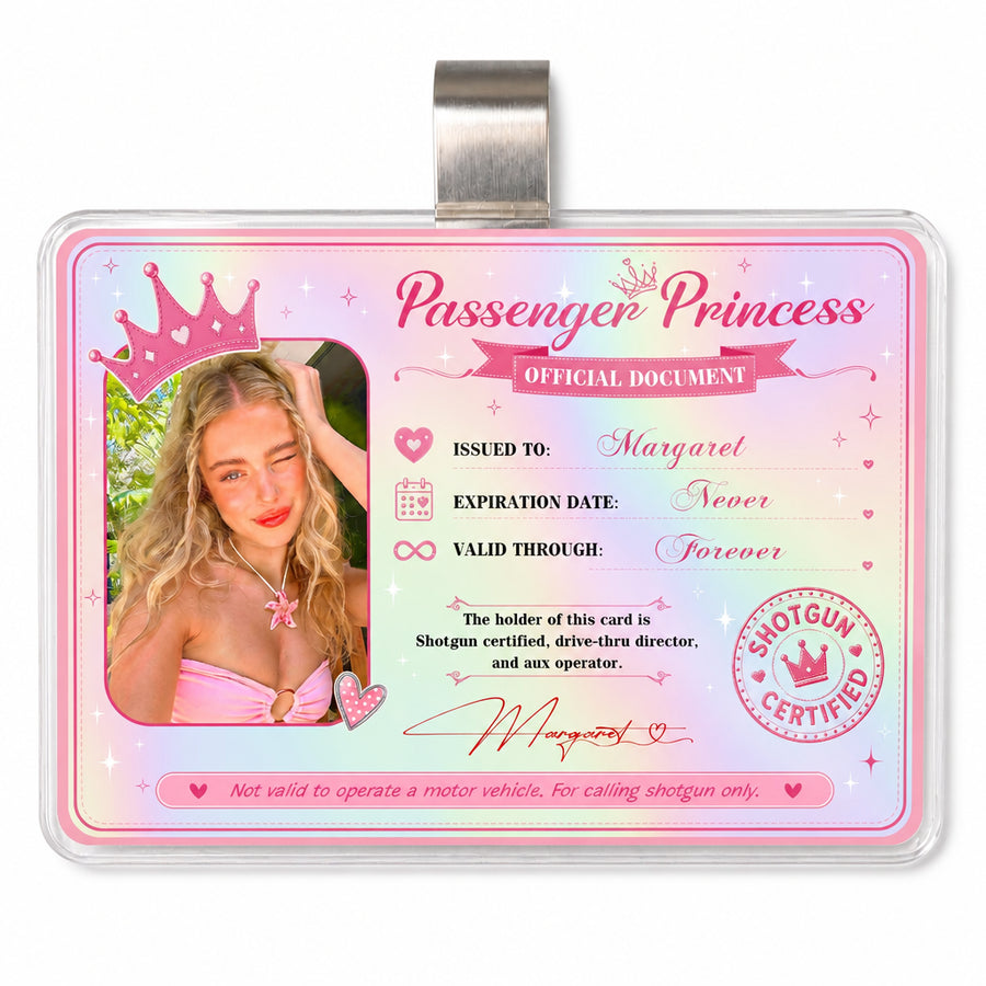 Personalized Passenger Princess Card