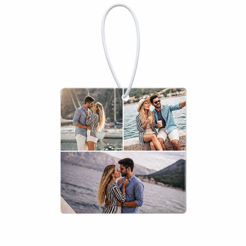 Custom Collage Photo Car Air Freshener · Main product on white background