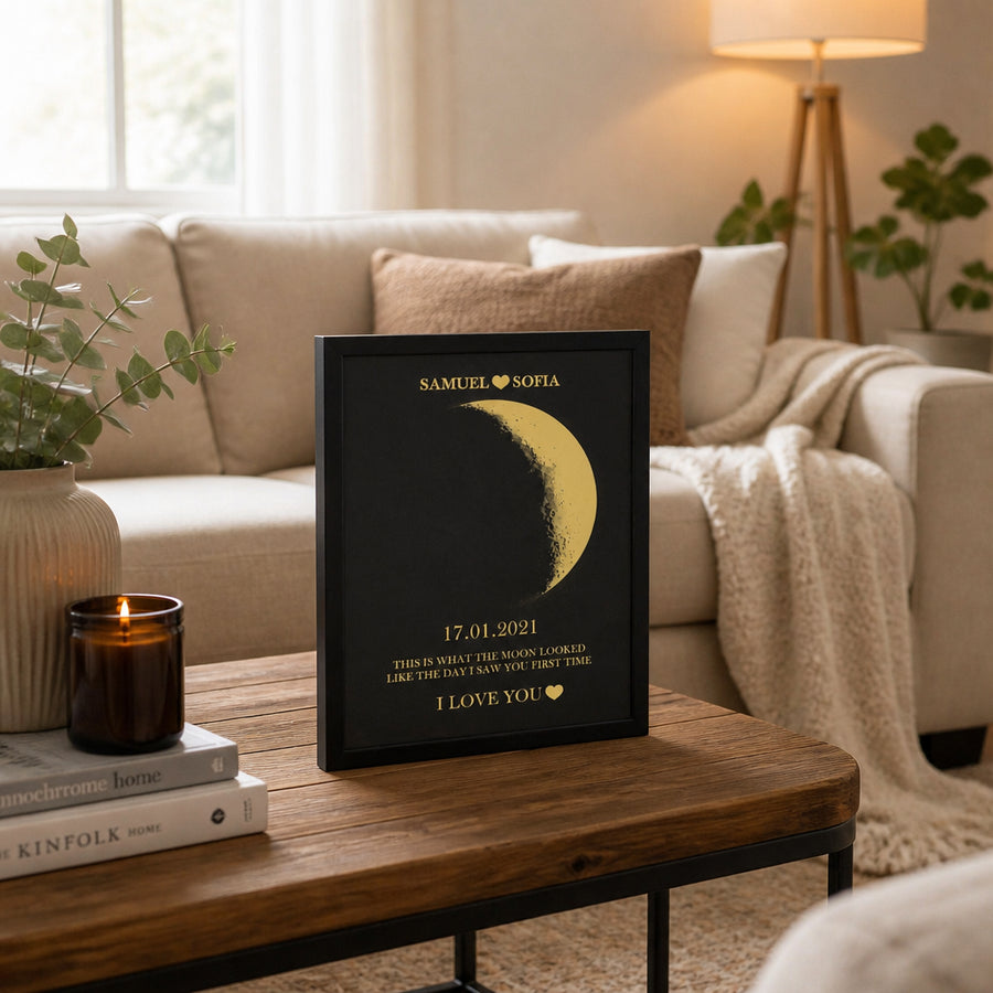 Moon Phase Framed Wall Art