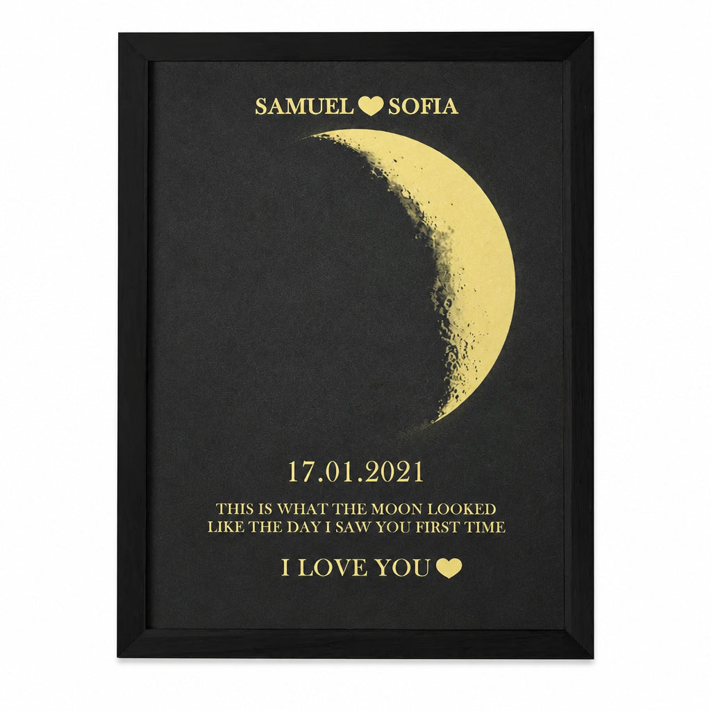 Moon Phase Framed Wall Art · Main product on white background
