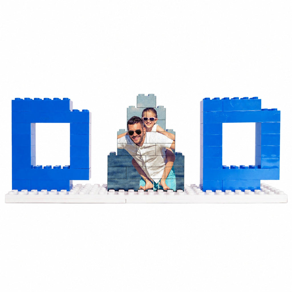 Custom Photo Block Puzzle for Dad · Main product on white background
