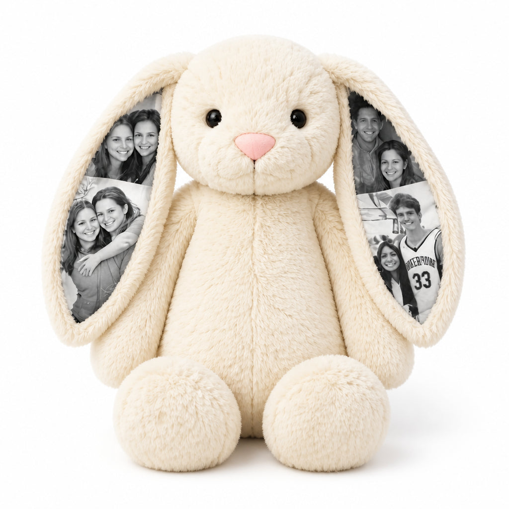 Personalized Photo Bunny Plush · Main product on white background