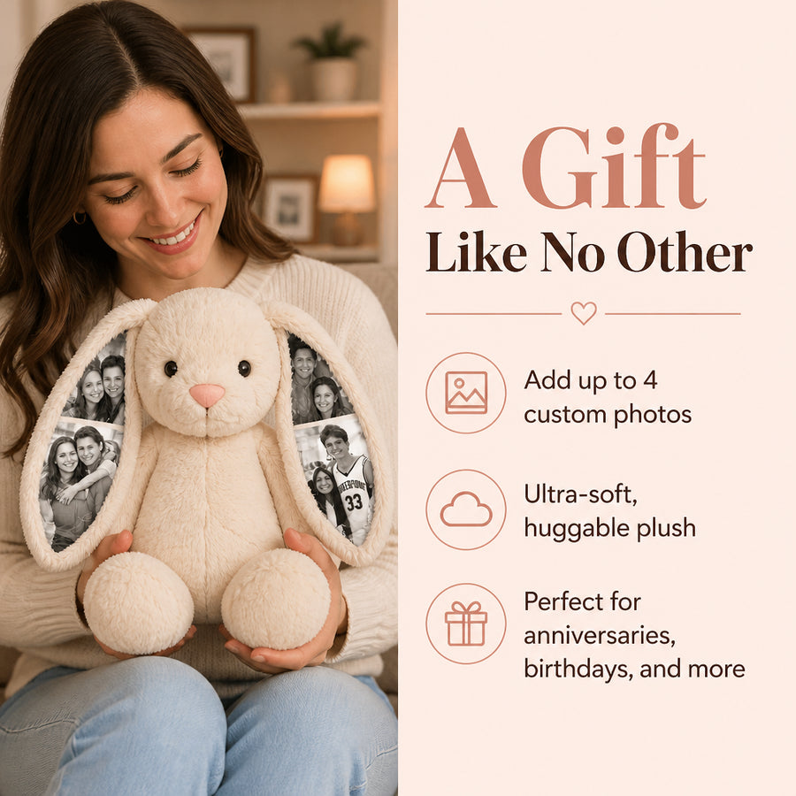 Personalized Photo Bunny Plush