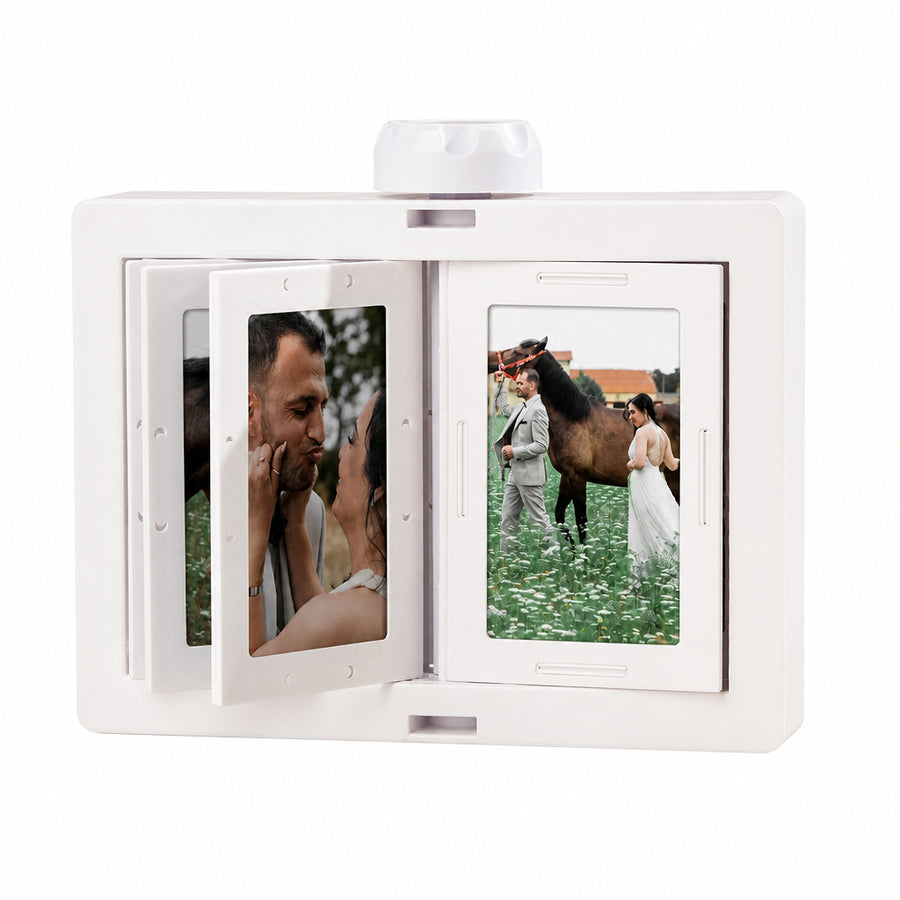 Custom Rotating 24 Photos Carousel Display
