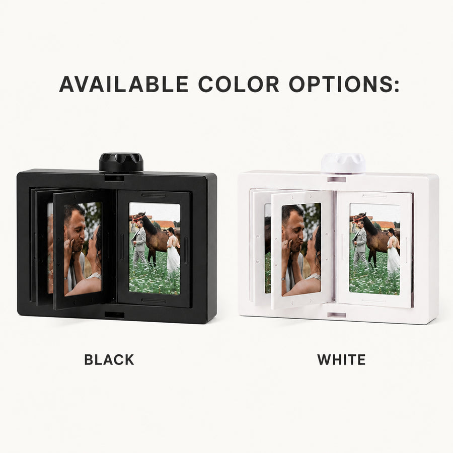 Custom Rotating 24 Photos Carousel Display