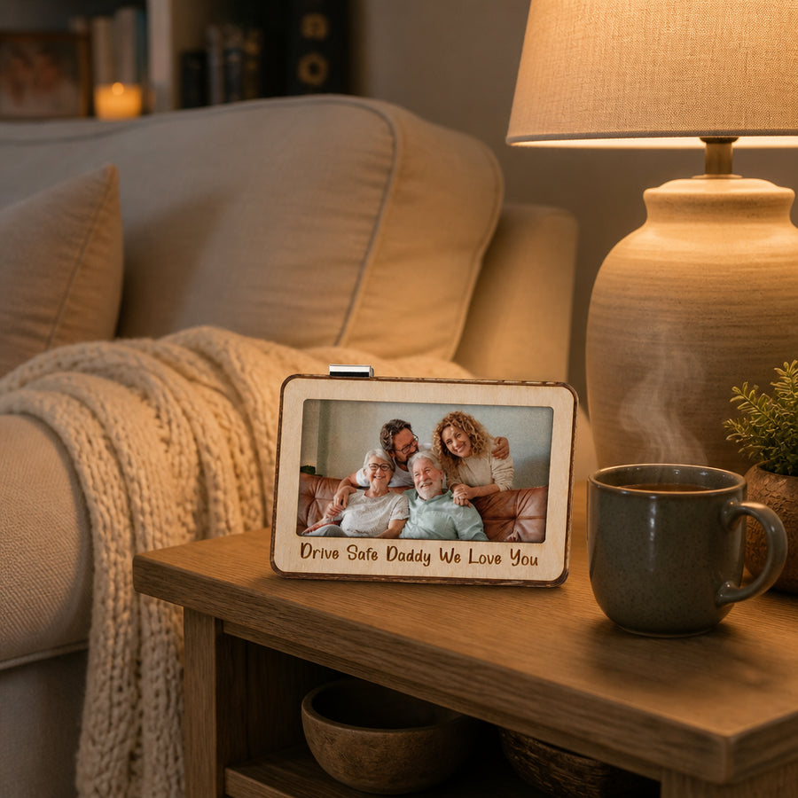 Magnetic Photo and Text Car Sun Visor Clip