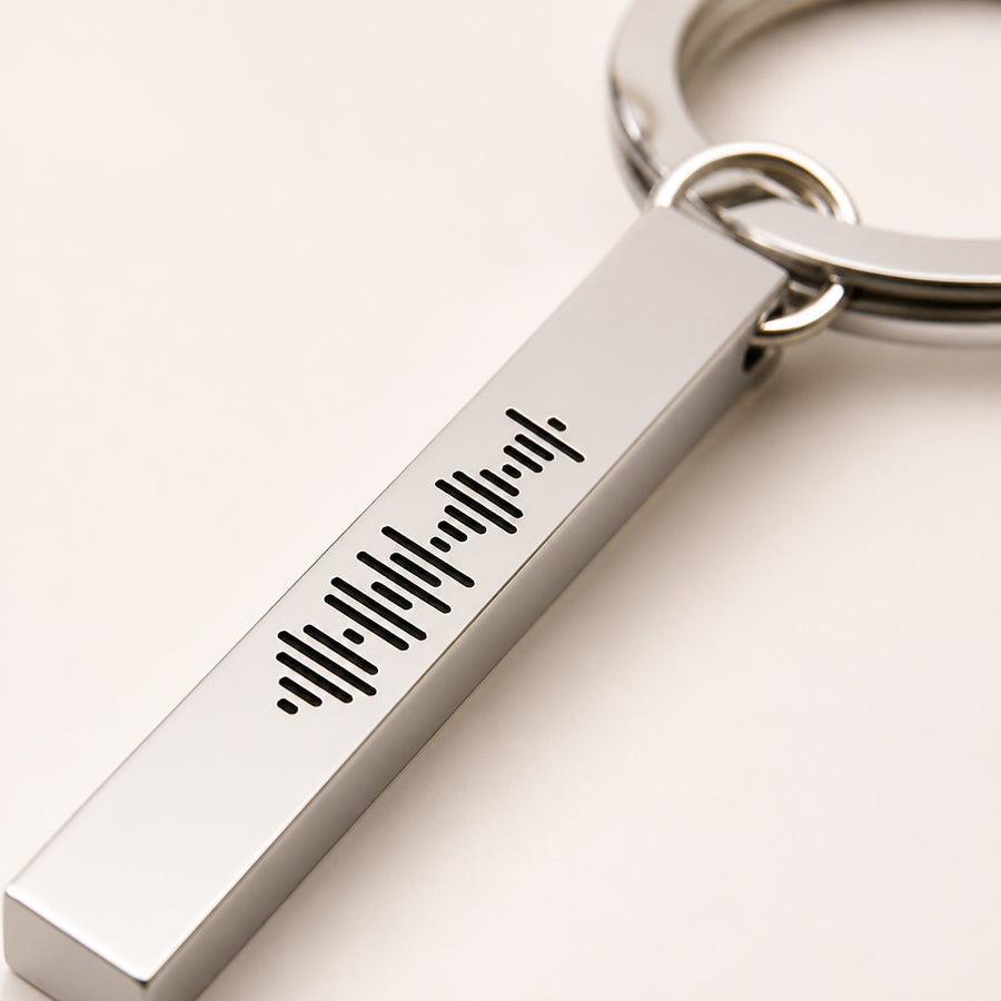 Custom Engraved Spotify Code Keychain