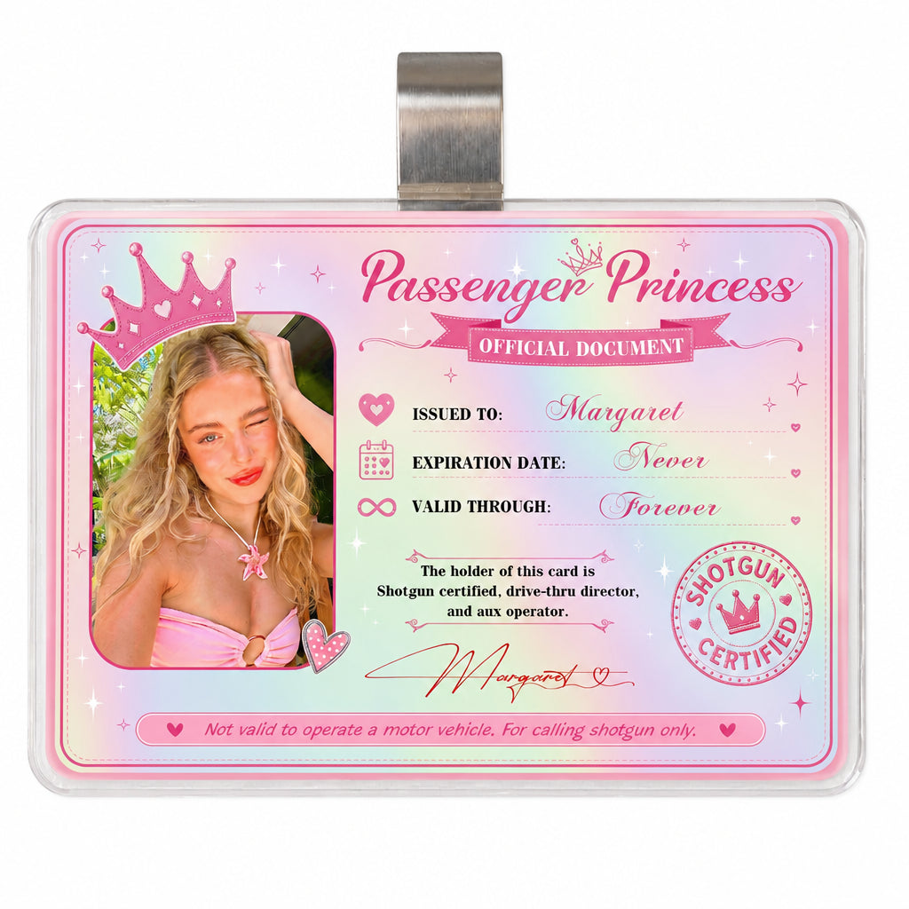 Personalized Passenger Princess Card · Main product on white background