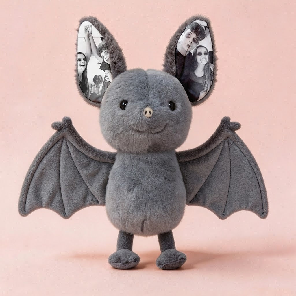 Personalized Photo Bat Plush