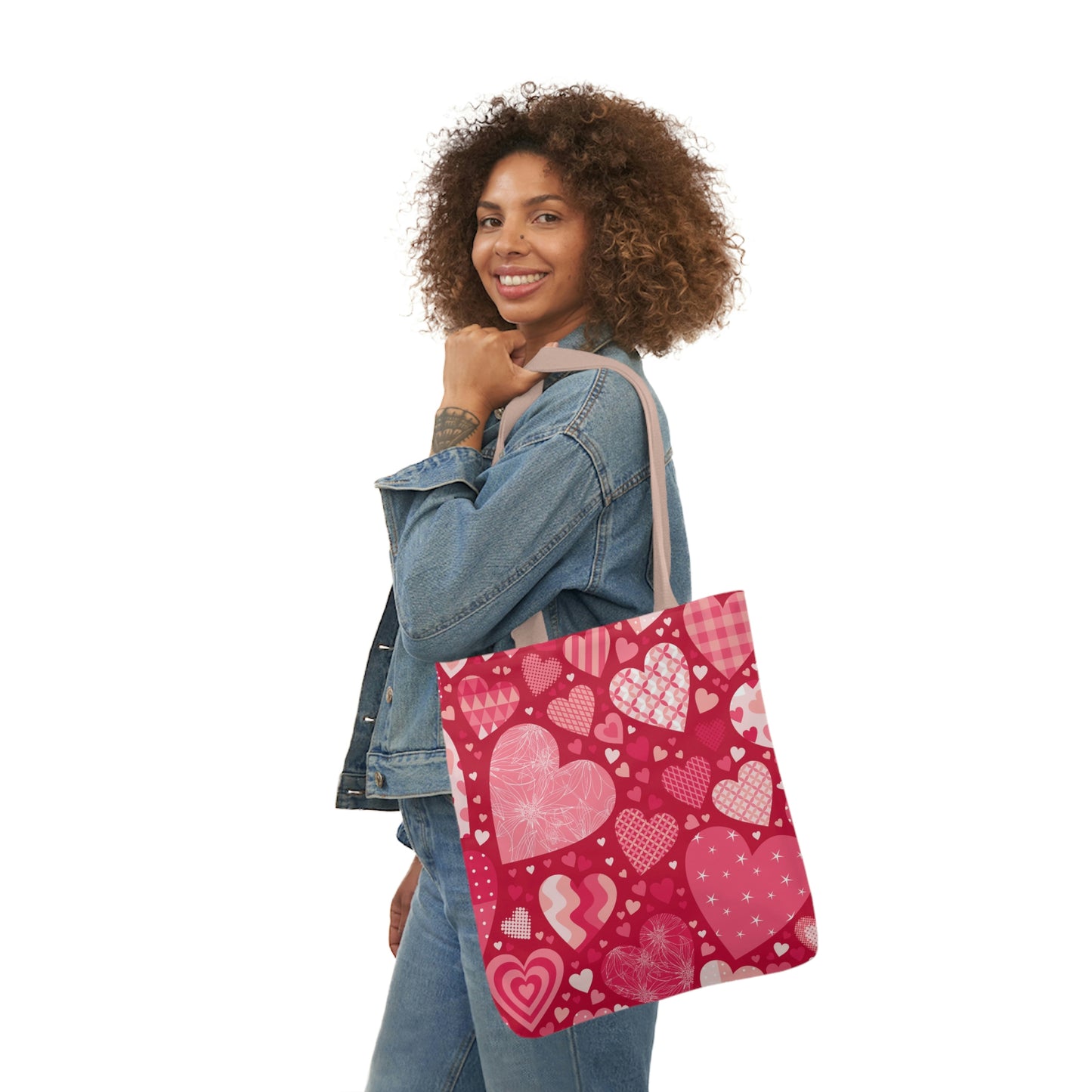 Blissful Hearts Canvas Tote Bag