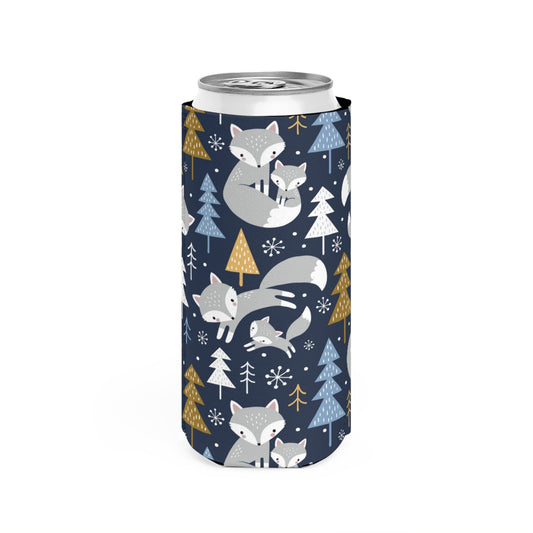 Arctic Foxes Slim Can Cooler