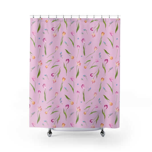 Spring Tulips Shower Curtain