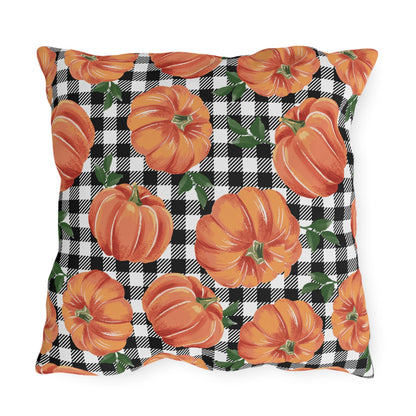 Farmhouse Pumpkins Outdoor Pillow