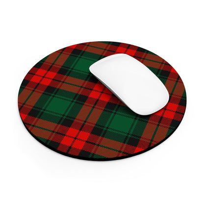 Red and Green Tartan Plaid Mouse Pad