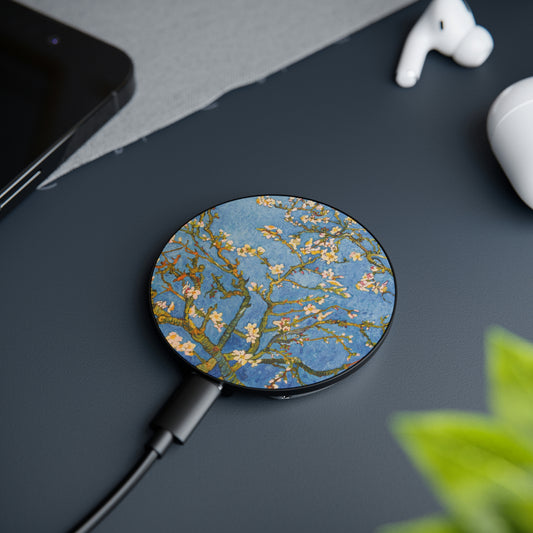 Van Gogh Blossoming Almond Tree Magnetic Induction Charger