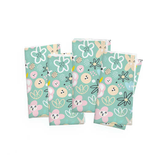 Abstract Flowers Napkins