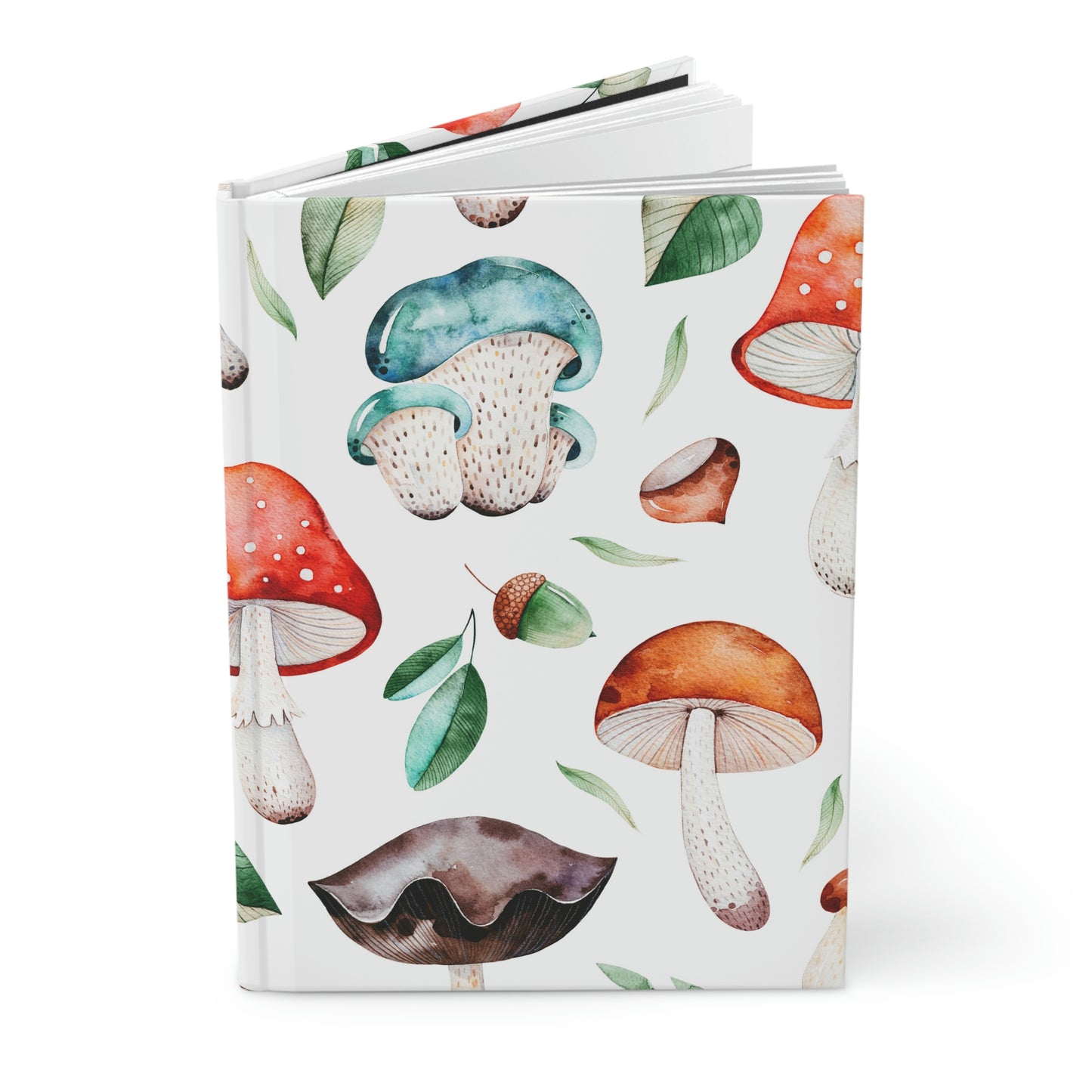 Acorns and Mushrooms Hardcover Journal Matte