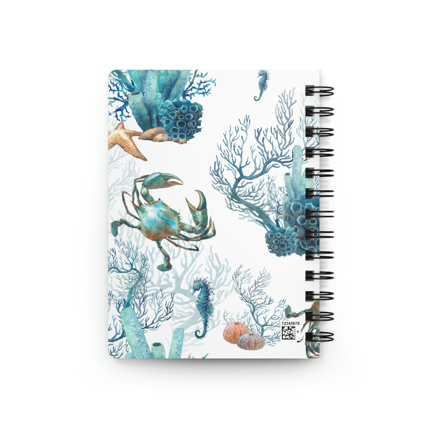 Watercolor Coral Reef Spiral Bound Journal
