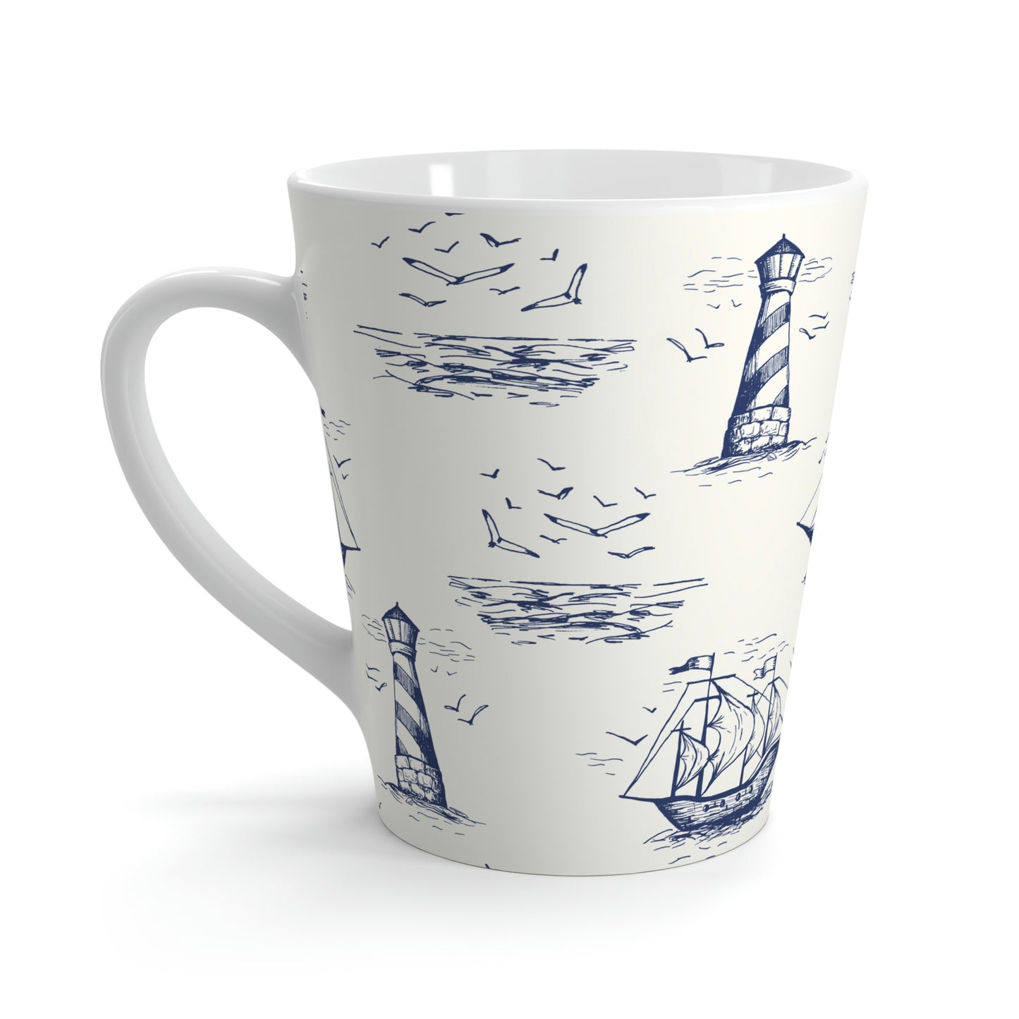 Vintage Ships Latte Mug