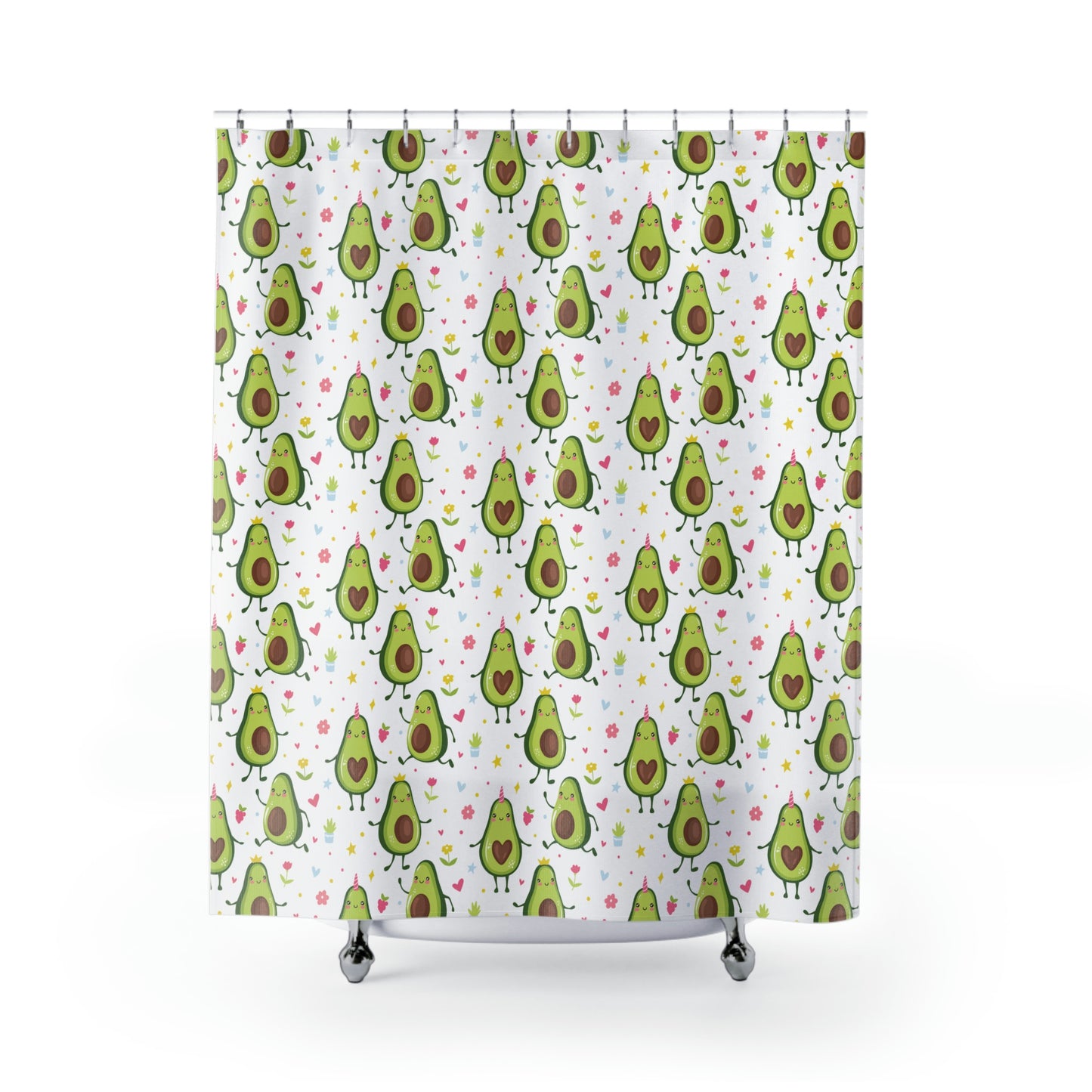 Kawaii Avocados Shower Curtain