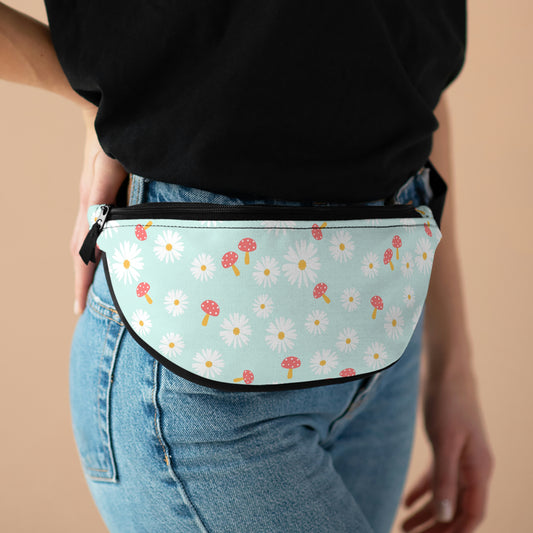 Daisies and Mushrooms Fanny Pack