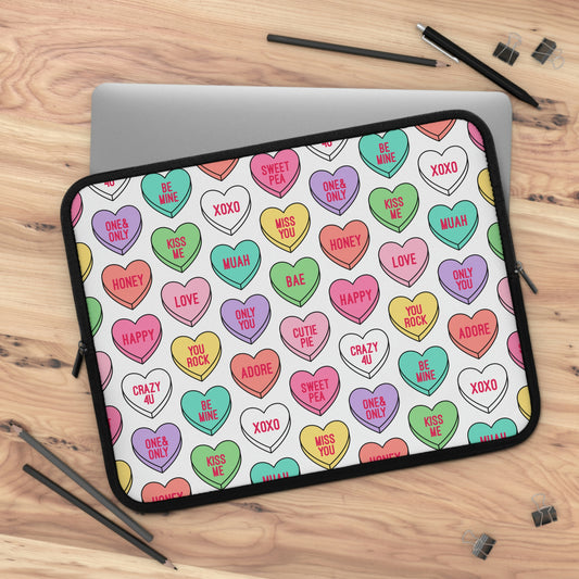 Candy Conversation Hearts Laptop Sleeve