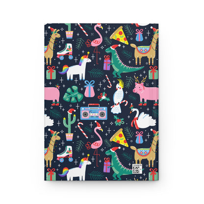 Christmas Animals Hardcover Journal Matte