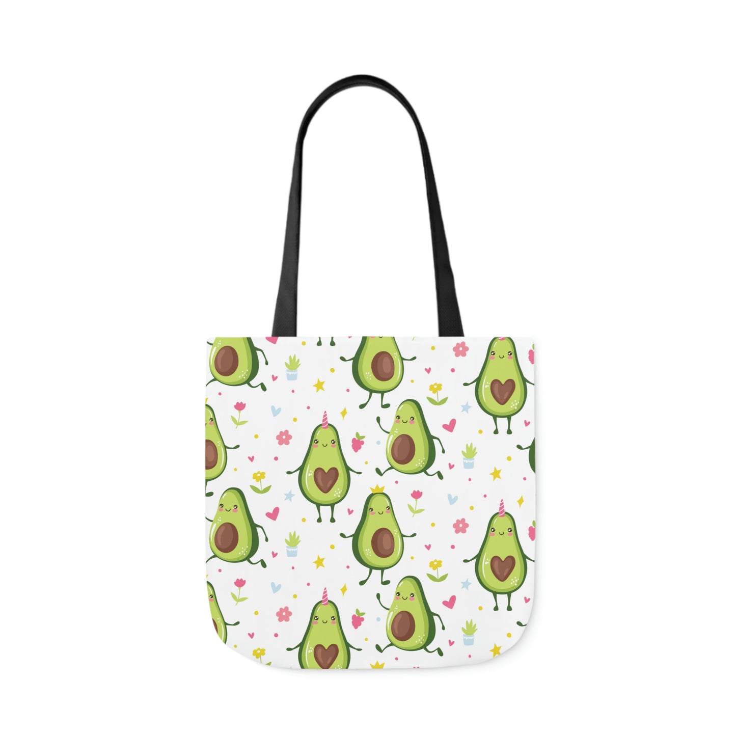Kawaii Avocados Canvas Tote Bag