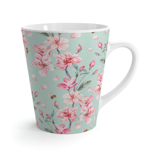 Cherry Blossoms and Honey Bees Latte Mug