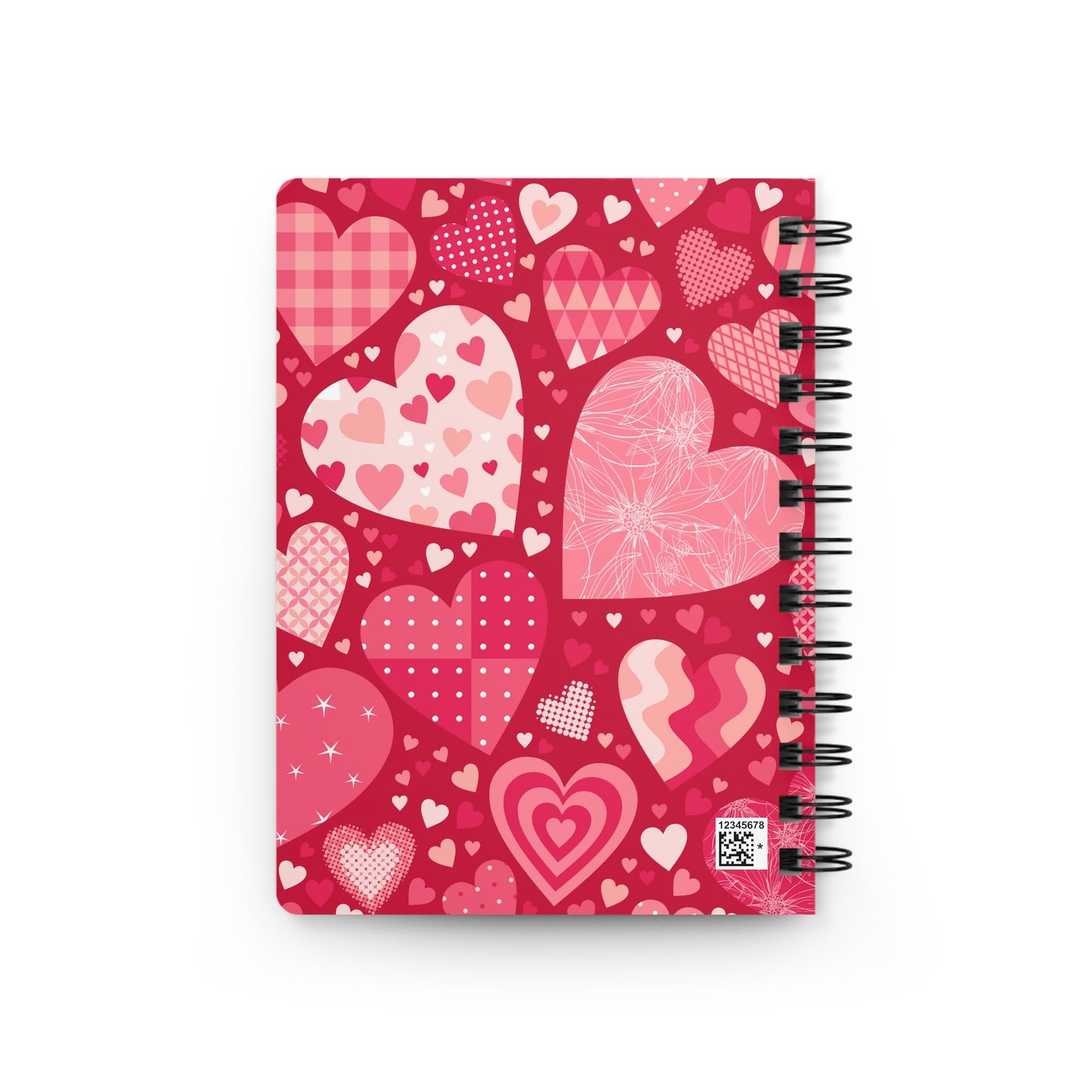 Blissful Hearts Spiral Bound Journal