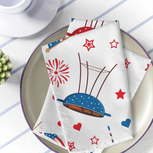Cupcakes, Balloons and Ice Cream Cones Napkins Set of Four