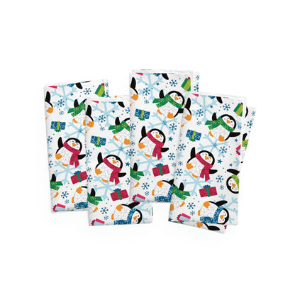 Penguins and Snowflakes Napkins