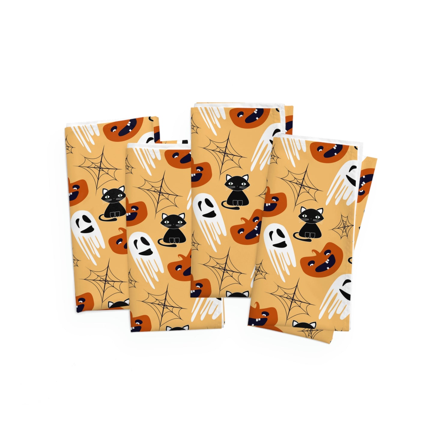 Halloween Cats and Ghosts Napkins Set of 4