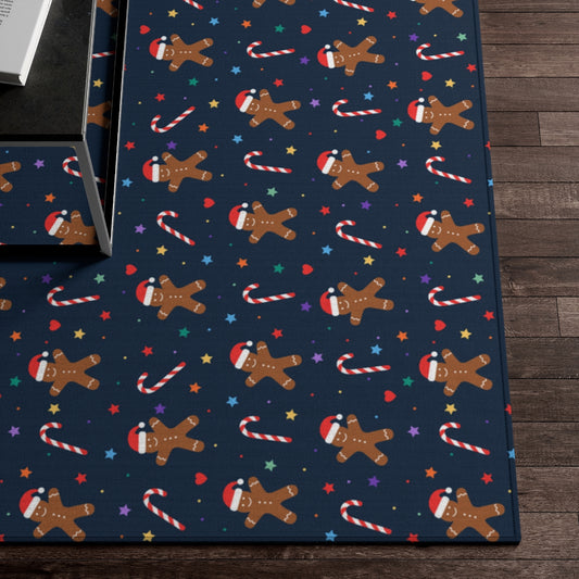 Gingerbread and Candy Canes Rug