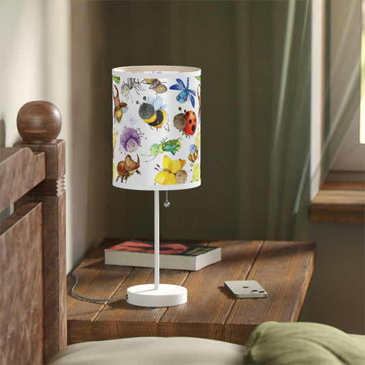 Ladybugs, Bees and Dragonflies Table Lamp