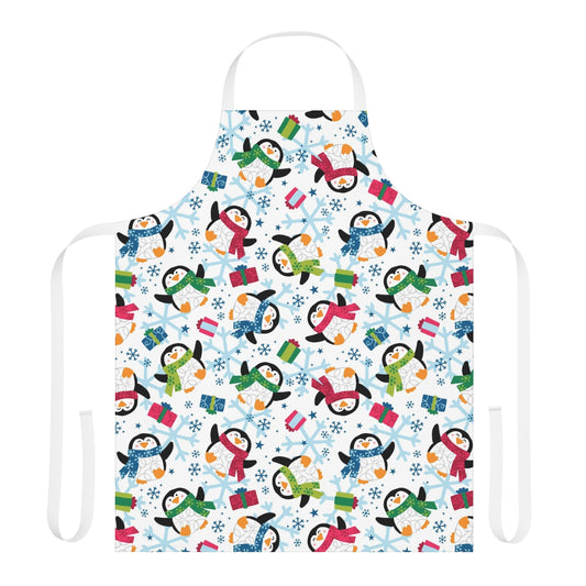 Penguins and Snowflakes Apron