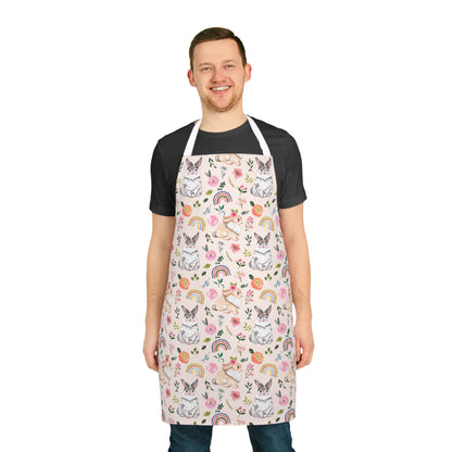 Easter Bunnies and Rainbows Apron