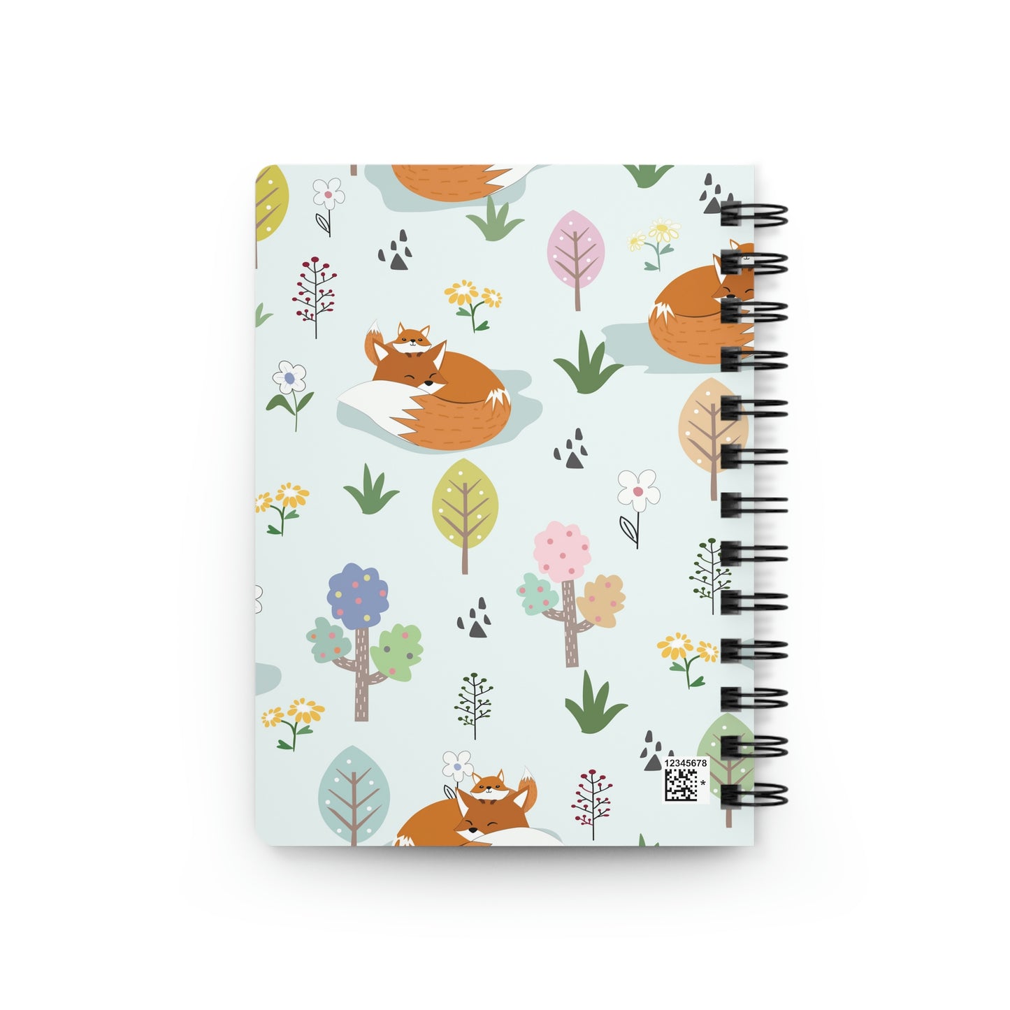 Mom and Baby Fox Spiral Bound Journal