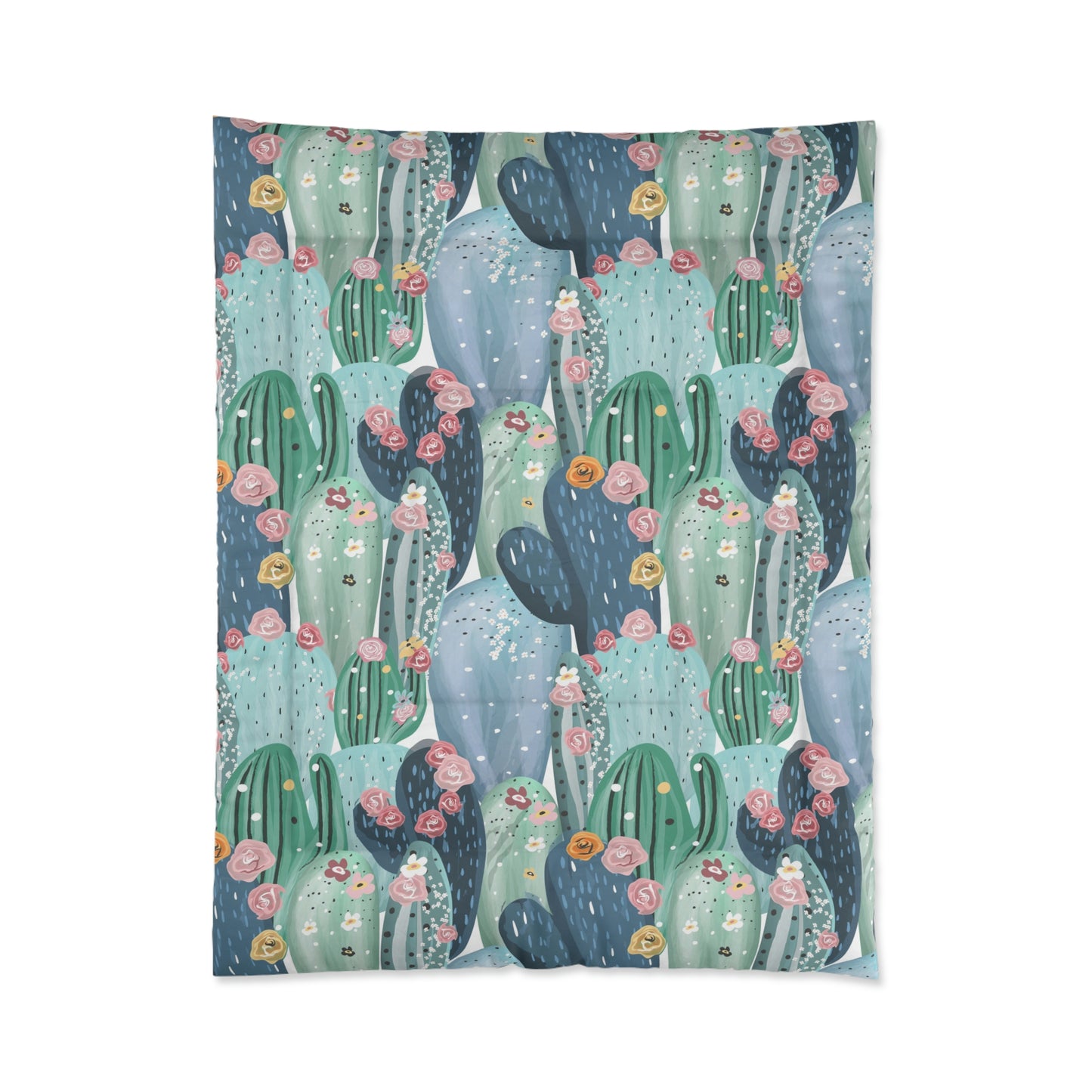 Pastel Cactus Comforter