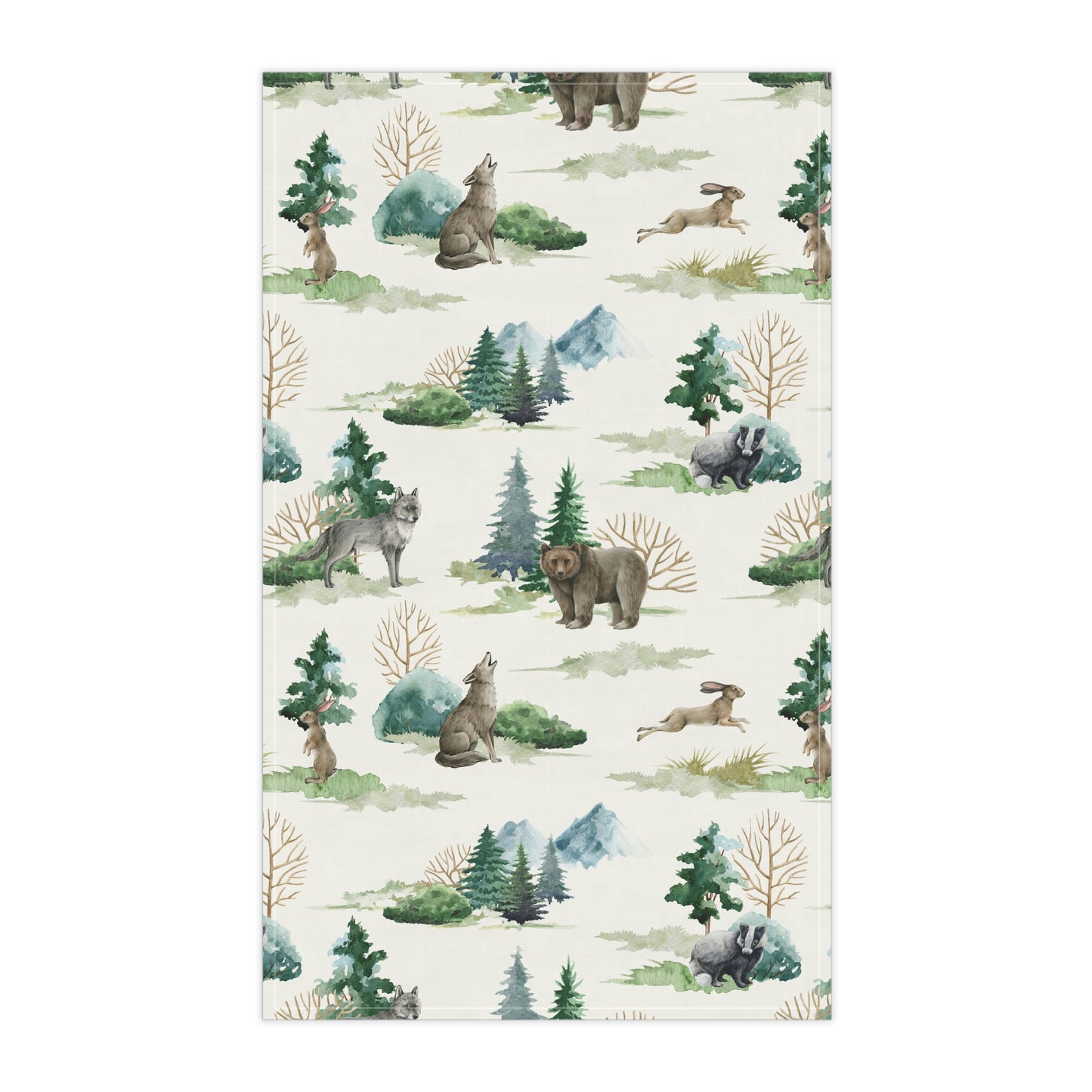 Wild Forest Animals Kitchen Towel