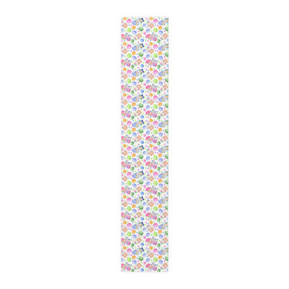 Easter Gnomes and Pastel Eggs Table Runner (Cotton, Poly)