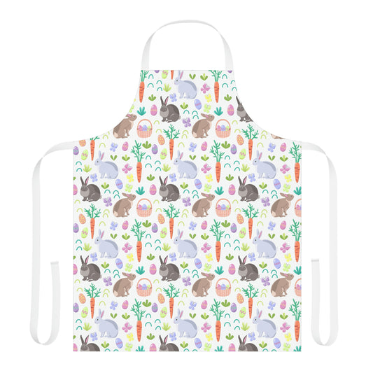 Easter Baskets, Carrots and Rabbits Apron