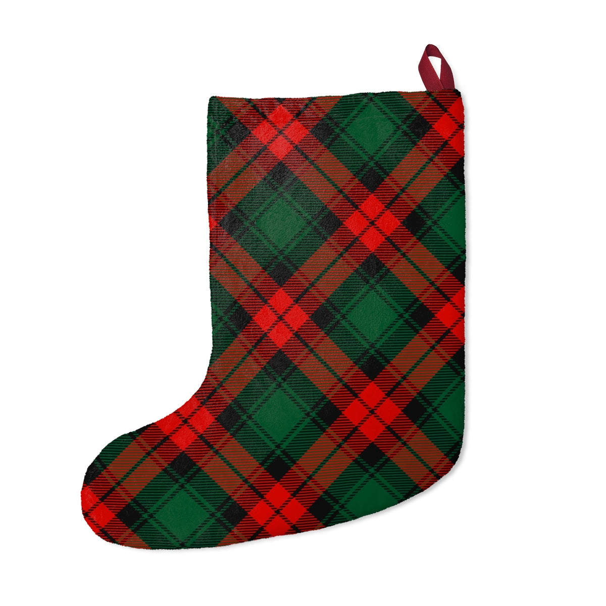 Red and Green Tartan Plaid Christmas Stockings