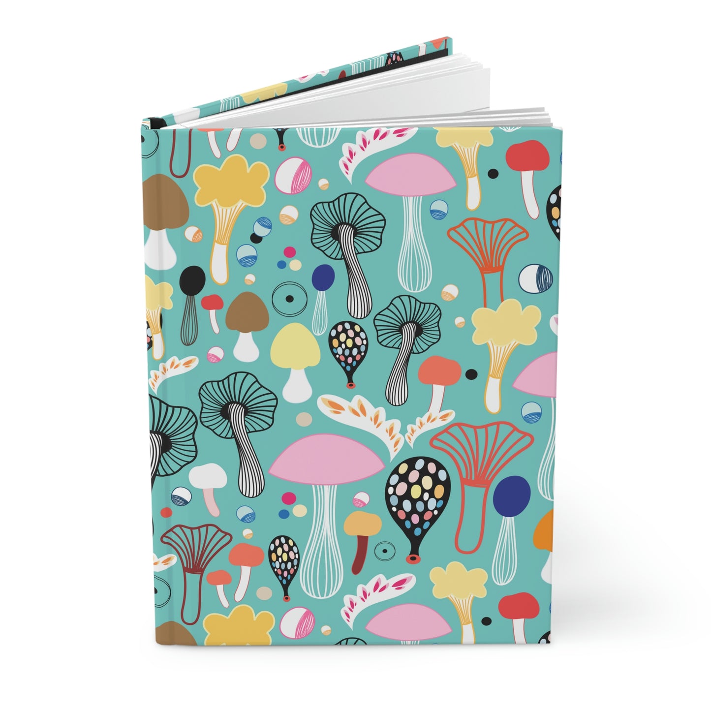 Colorful Mushrooms Hardcover Journal Matte