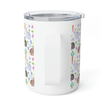 Easter Baskets, Carrots and Rabbits Insulated Coffee Mug, 10oz