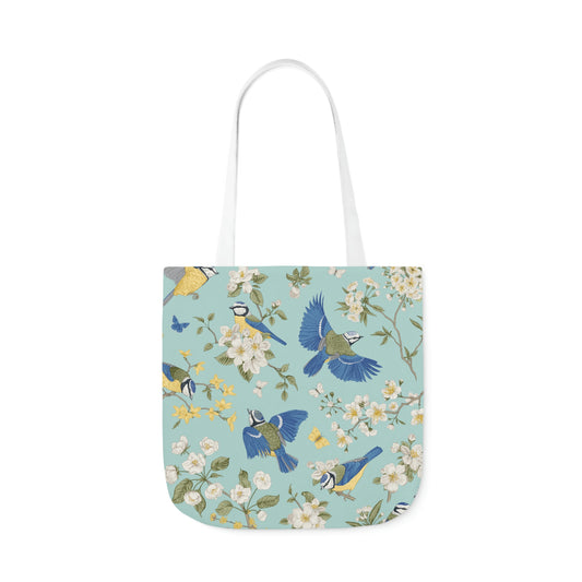 Chinoiserie Birds and Flowers Canvas Tote Bag