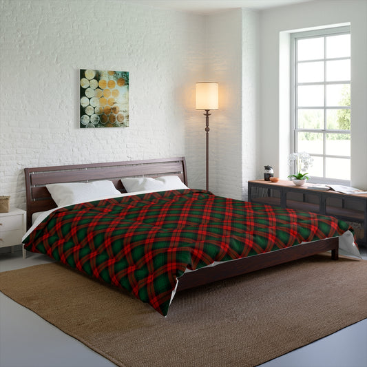 Red and Green Tartan Plaid Comforter